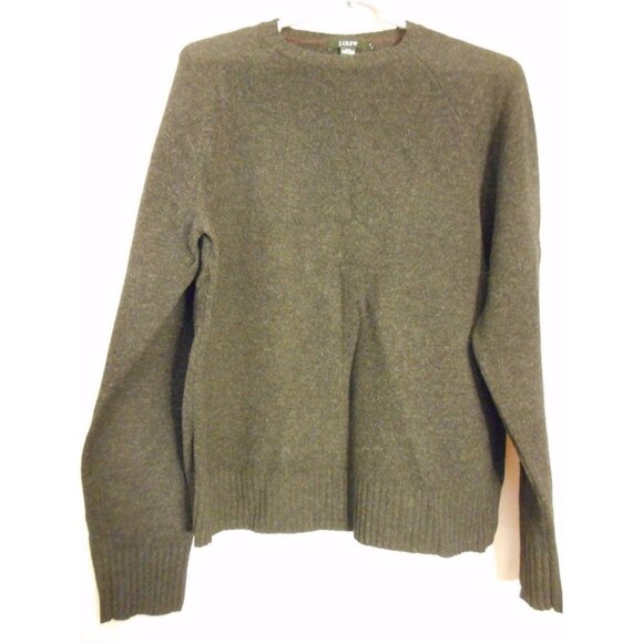 Size S J. Crew Charcoal Grey unisex 100% Lambswool Crewneck Sweater - Picture 1 of 3